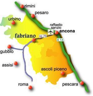 cartina della Regione Marche